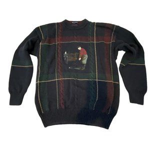 Men's Gant Large Golf Knit Sweater 100% Cotton Cable Knit